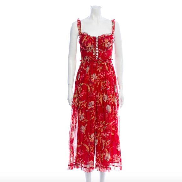 ZIMMERMANN Sleeveless Silk Jumpsuit